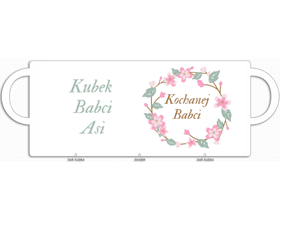 Poszewka i kubek – Kochana babcia