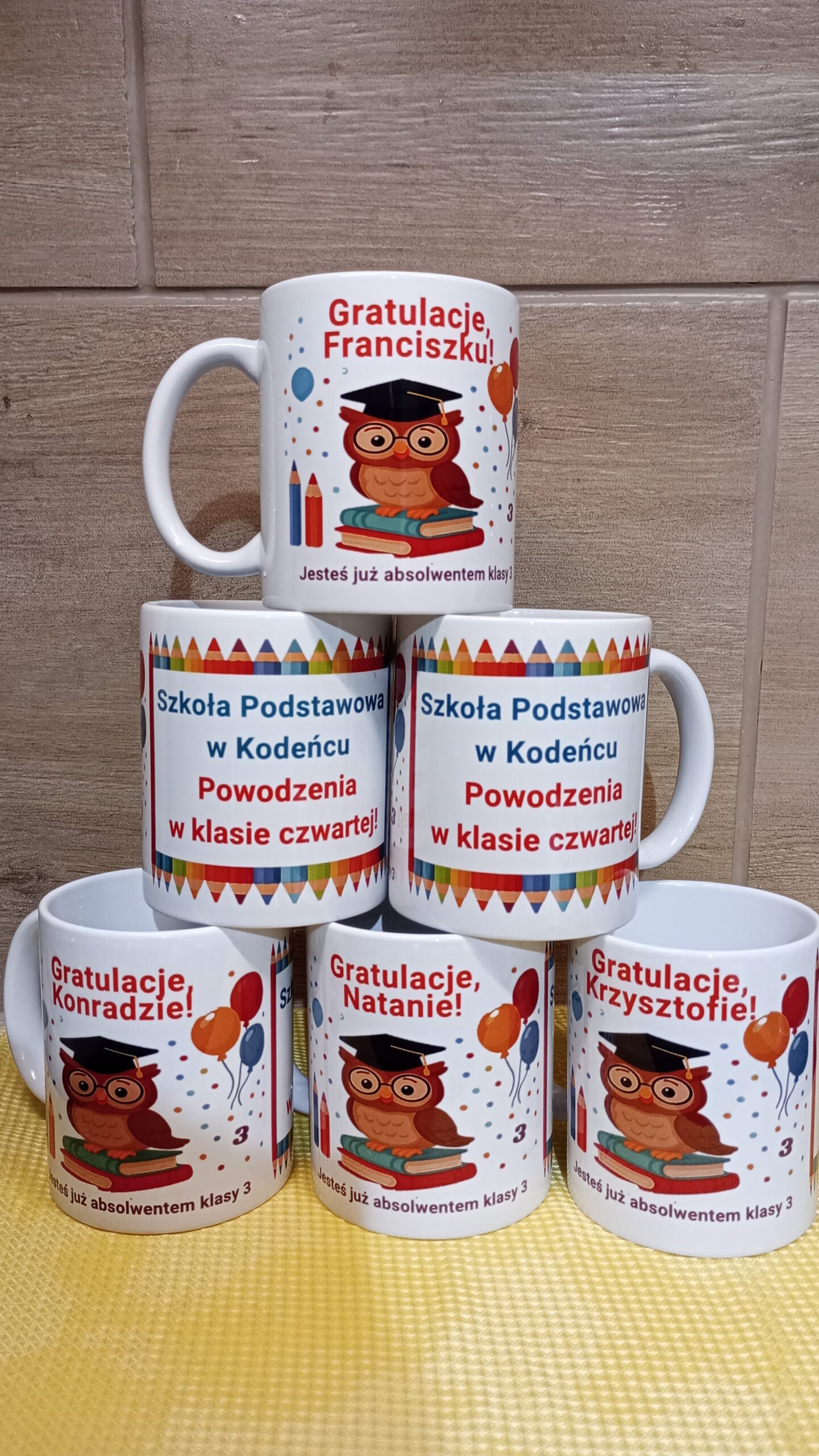 Kubek na zakończenie roku szkolnego